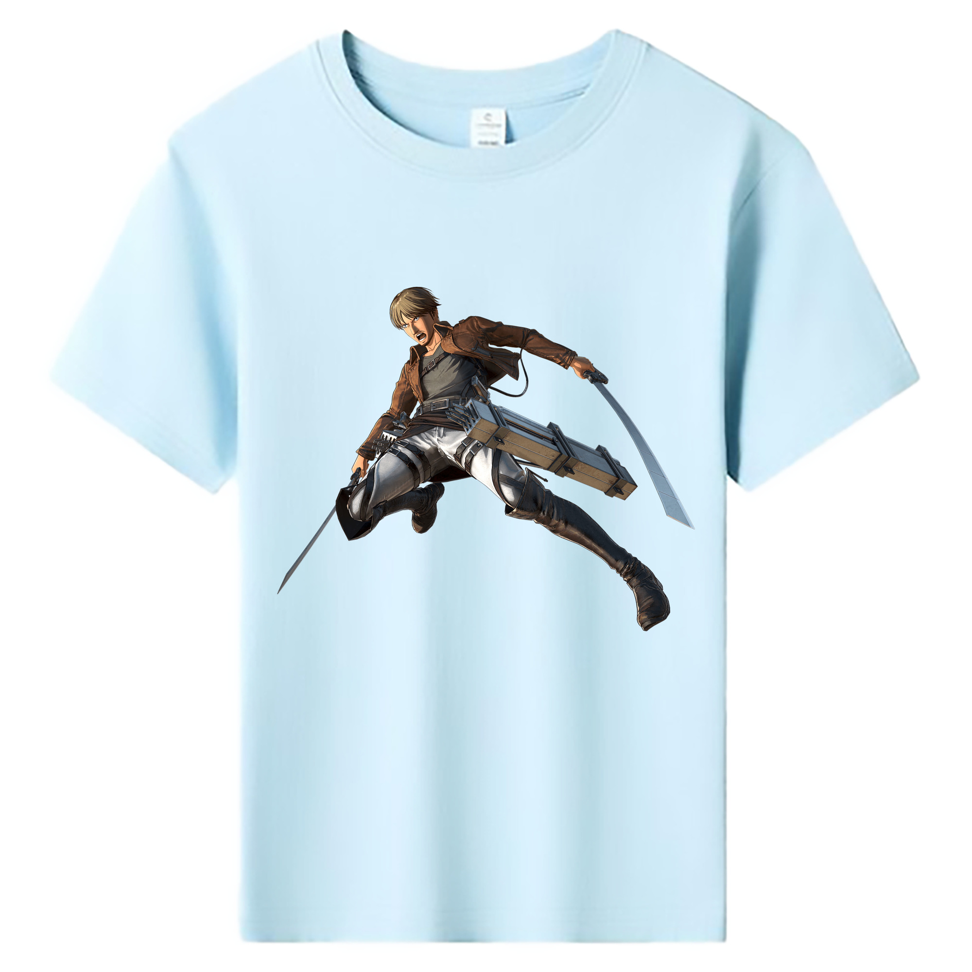（画像用） 進撃の巨人 Attack on Titan 綿100％キッズTシャツ（フロントプリント）